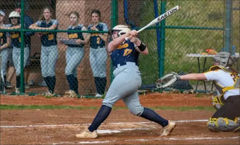  ?? Marilee Kline ?? Mt. Lebanon junior Deirdre Flaherty is carving out a career as one of the most prolific sluggers the WPIAL has ever seen. In less than two full seasons, she already has 21 career home runs, including nine so far in 2022.