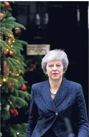  ?? FOTO: AP ?? Bleibt Theresa May in der Downing Street No. 10, dem britischen Regierungs­sitz in London?