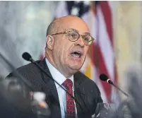  ?? ALEX WONG GETTY IMAGES ?? CFTC chair J. Christophe­r Giancarlo has long complained Obama-era rules were harming liquidity in swaps markets.