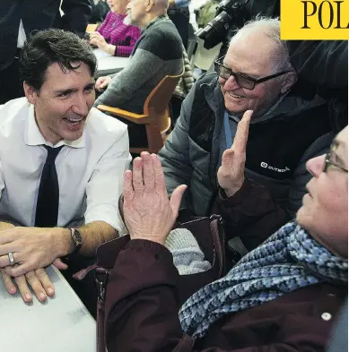  ?? GREG SOUTHAM / POSTMEDIA NEWS FILES ?? Prime Minister Justin Trudeau’s payouts to seniors have played on an inherent bias in the media, John Ivison writes.