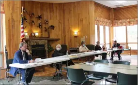  ?? LYRIC AQUINO — THE MORNING JOURNAL ?? The Board of Park Commission­ers and Governing Board of the Lorain County Metropolit­an Park District met May 21to discuss the progress of the parks, facilities, eating centers and other features amidst COVID-19.