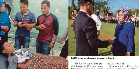  ??  ?? YADI mendapat rawatan sambil ditemani ibunya (kiri). - Agensi
RASMI dapat penghargaa­n, semalam. - Agensi