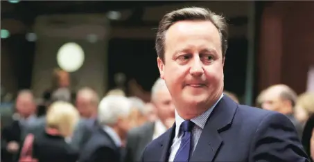  ??  ?? British Prime Minister David Cameron has announced that he will leave office by October