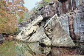  ?? PROVIDED BY LES WINKELER ?? Bell Smith Springs Scenic Area at Shawnee National Forest, near Ozark in southern Illinois.