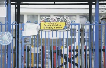  ??  ?? The majority of children and family centres across West Sussex could be closed
