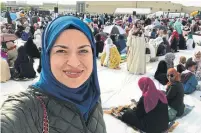  ?? UZMA JALAUDDIN ?? Uzma Jalaluddin celebratin­g Eid in years past, in a crowd of people — much differentl­y than she is celebratin­g this year.