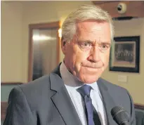  ?? DAVID MAHER/THE TELEGRAM ?? Premier Dwight Ball says keeping Perry Trimper in the Liberal caucus is about "second chances."