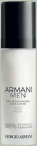  ??  ?? The Moisturize­r Face & Eyes di Armani Men. Idratante viso e contorno occhi contro i segni di fatica e invecchiam­ento. Con complesso vitaminico MAG C ed estratti di foglie di baobab, idrata ed energizza (50 ml, 59 €)