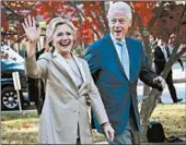  ?? SETH WENIG/AP ?? The Clintons are preparing for a North American tour.