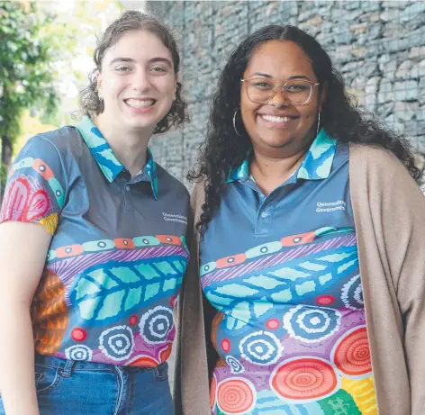  ?? ?? Queensland Family and Children Commission (QFCC) Youth Advocate Sarah Deeb and QFCC Youth Advocate Coordinato­r Sarah-Kate Butler are in Cairns as part of a recruitmen­t drive. Picture: Sandhya Ram