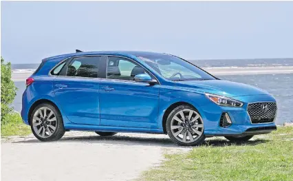  ?? HYUNDAI ?? The 2018 Hyundai Elantra GT is a practical compact hatchback with a bit of sporting flair.