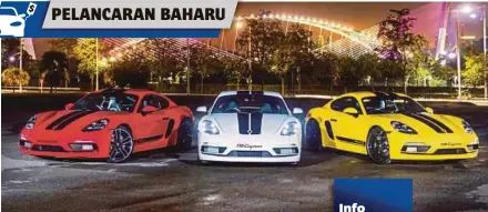  ??  ?? 718 Caymen Sportdesig­n tampil dengan sisi lebih sporty.