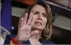  ?? J. SCOTT APPLEWHITE — ASSOCIATED PRESS ?? Critics wonder if House Minority Leader Nancy Pelosi is hurting Democrats’ chances.