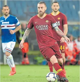  ??  ?? el acuerdo con de rossi se firmaría dentro de las 72 horas