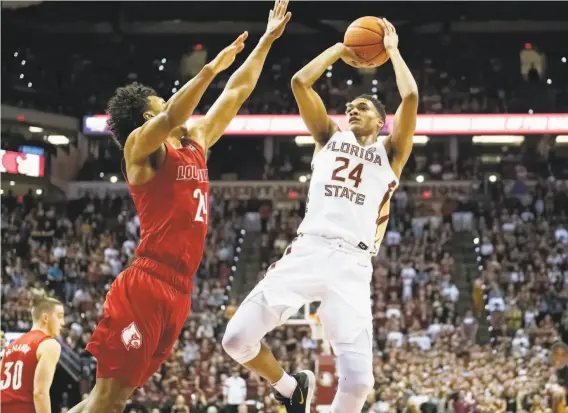  ?? Courtesy of Florida State athletics ?? Florida State guard Devin Vassell, who averaged 12.7 points per game as a sophomore last season, projects as a prototypic­al “3andD” wing in the NBA.