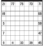 Numbrix® Complete 1 to 81 so the numbers follow a horizontal or ...