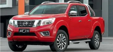  ??  ?? Same look as previous model, but the new Navara has major changes to steering, suspension and safety equipment.