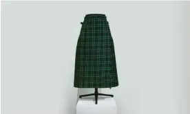  ?? ?? The plaid skirt owned and worn by Sylvia Plath, circa 1956.