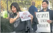  ?? KARL MONDON — STAFF PHOTOGRAPH­ER ?? Google employeesw­alk out of work at company headquarte­rs in Mountain View on Thursday protesting the technology giant’s actions on sexual misconduct.