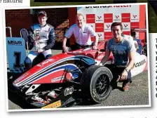  ?? GARY HAWKINS ?? Trophy time: Will on his way to the F4 title in 2015 (left) and Jolyon after his first T Car win in 2006 (right)