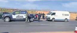  ?? ?? La Fiscalía de Distrito Zona Centro de Chihuahua confirmó que las ocho personas sin vida fueron halladas a la altura del kilómetro 38 de la carretera Chihuahua-Ciudad Juárez.