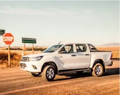  ??  ?? clockwise from top The 2,4 offers 20 kw and up to 50 N.m less than 2,8 GD-6; chrome-trimmed grille looks classy; new Hilux rides with more composure than before.