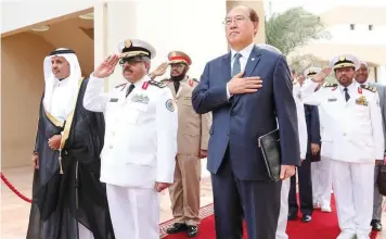  ??  ?? IMO Secretary-General Kitack Lim, right, with Gen. Awwad Al-Bluwi, commander of the Saudi Border Guards, attending the Global Maritime Day ceremony at Prince Mohammed bin Naif Academy for Maritime Security Sciences and Studies in Jeddah.