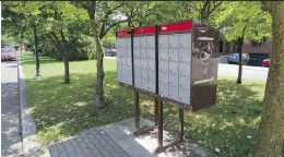  ?? P H I L C A R P E N T E R / T H E G A Z E T T E ?? The move to community mailboxes will use up good municipal land on a bad idea, Brenda O’Farrell says.