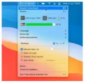  ??  ?? Turbo Boost Switcher helps extend Intel-based MacBook batteries.