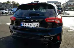  ??  ?? Den nye Ford Focus bakfra.