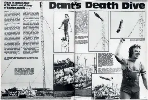  ?? ?? The tale of an attempt to sell pictures of a world record-breaking dive onto a sponge