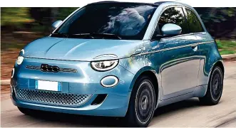  ??  ?? Electrifyi­ng: The new, third-generation, battery-powered Fiat 500