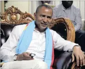  ?? Picture: REUTERS ?? Democratic Republic of Congo opposition presidenti­al candidate Moise Katumbi talks to supporters after leaving the prosecutor’s office in Lubumbashi, Katanga province, last month.