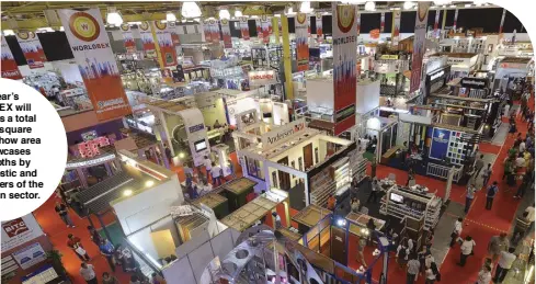  ??  ?? This year’s WORLDBEX will encompass a total of 37,100 square meters of show area as it showcases 1,500 booths by both domestic and foreign players of the constructi­on sector.