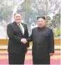  ??  ?? Encuentro.Mike Pompeo discutió con Kim Jong-un posibles inspeccion­es de Washington a sitios nucleares de Pyongyang.