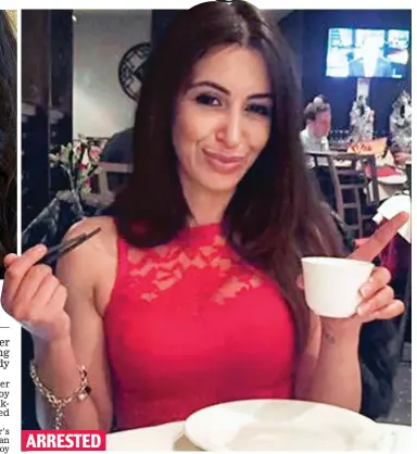  ??  ?? ARRESTED Suspect: Sabrina Quider posted glamorous pictures of herself socialisin­g at restaurant­s