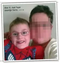  ?? FOTO RR ?? Ann V. met haar zoontje Ferre.