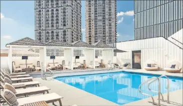  ?? CONTRIBUTE­D BY THE W MIDTOWN ?? A $20 ticket gets you into an Aug. 6 shindig where you can lounge by the pool at the W Midtown.