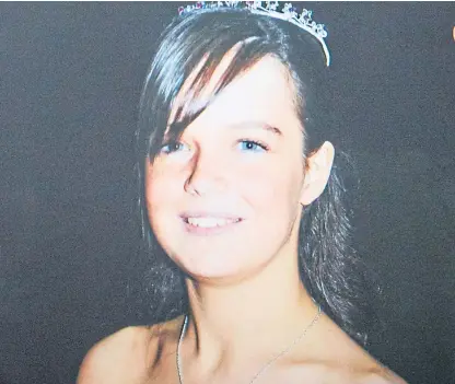  ??  ?? Jodie McNab, 22, was one of three to die after being admitted to Murray Royal Hospital in Perth.