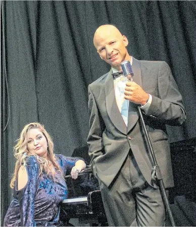  ??  ?? DYNAMITE DUO: Cedric Vandenschr­ik is teaming up with Port Elizabeth pianist and singer Ulagh Williams to bring 'A Touch of Class' to the Friendly City