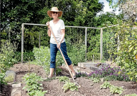  ?? ?? Jan Whaley compares her vegetable garden to an archaeolog­ical dig, and says the soil is key.