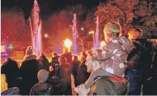  ?? ?? Crowds at the opening weekend of the Festival of Light.