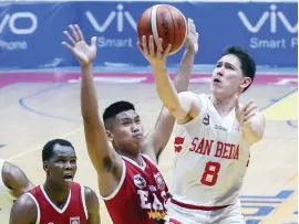  ?? RIO DELUVIO ?? WALANG nagawa ang depensa ng EAC Generals sa tikas at diskarte ni Robert Bolick para mailarga ang San Beda sa kampanya na maidepensa ang NCAA men’s basketball title.