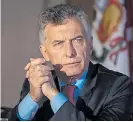  ??  ?? Disertante. Macri en EE.UU.