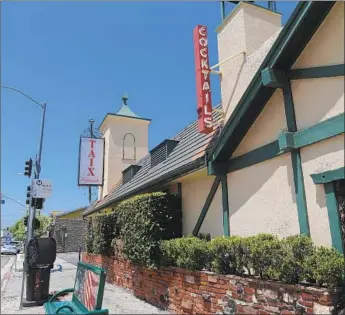  ?? Gary Coronado Los Angeles Times ?? TAIX FRENCH Restaurant, an Echo Park favorite for generation­s of diners and Dodgers fans, is making way for a mixed-use project. It will operate until constructi­on begins, then reopen in the new facility.