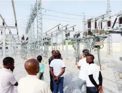  ?? ?? Inspection of Kashinbill­a hydropower station in Taraba State