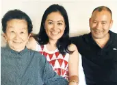  ??  ?? Home tie: Eddie Jones (right) in Paris ahead of a Six Nations defeat against France in February; (above) with mother Nellie and daughter Chelsea; (left) in his days as hooker with Sydney club Randwick