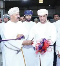  ?? – Supplied picture ?? RANGE OF PRODUCTS: The company unveiled the new lines under the auspices of Sheikh Ali bin Ahmed bin Mishary Al Shamsi, the Wali of Sohar.