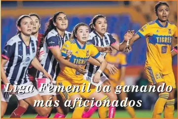  ??  ?? Al protagoniz­ar competenci­as, con el tiempo han ganado mayor público femenino