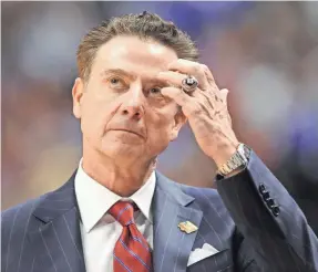  ?? THOMAS JOSEPH/USA TODAY SPORTS ?? Former Louisville basketball coach Rick Pitino’s new book is part memoir and part impassione­d defense of his Cardinals tenure.